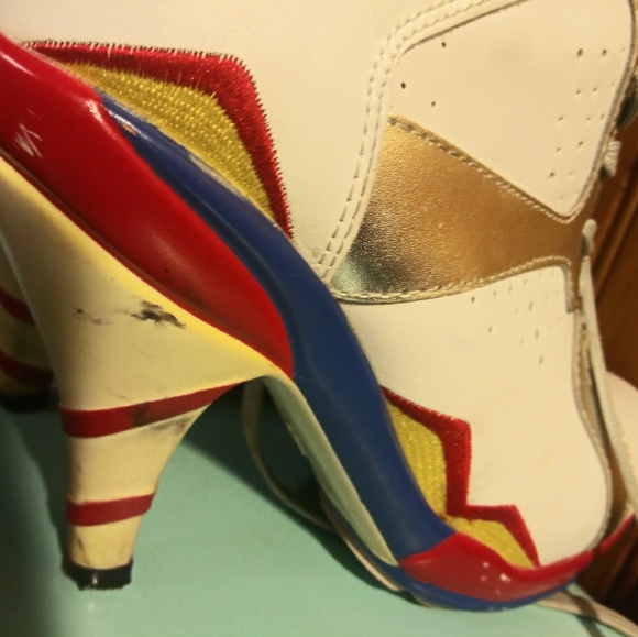 Jordan air 23 red and blue size 5.5 - Picture 5 of 7